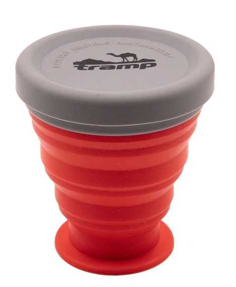 Стакан складной силиконовый Tramp с крышкой 200 ml terracota (UTRC-126-terracota)