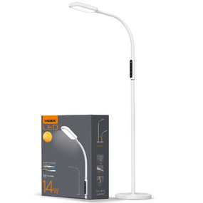 Торшер підлоговий LED 14W 3000-5500K 220V білий VL-TF07W Videx