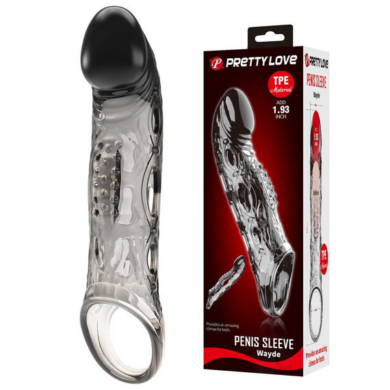 Подовжуюча насадка ( на 4.9 см ) Pretty Love - Wayde Penis Sleeve, BI-026240NM sexstyle