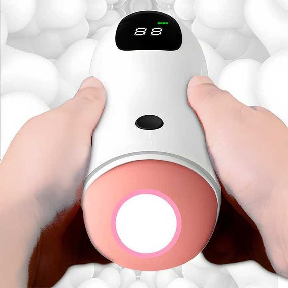 Автоматичний мастурбатор із навушниками та дисплеєм Sex robot USB Type-C | Зображення 1