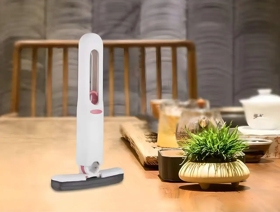 Портативная мини - швабра MINI MOP с автоотжимом, легкая, для уборки дома, авто | Зображення 3