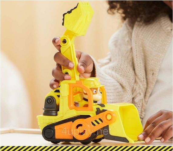 Щенячий патруль Кремез і команда Бульдозер та фігурка Кремеза Paw Patrol Rubble & Crew Rubble’s Bulldozer Toy Truck | Зображення 3