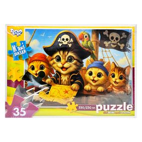 Дитячі м'які пазли "Пухнасті пірати" S35-11-06, 35 елементів