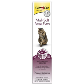 Паста GimCat Every Day Malt-Soft Paste Extra для вывода шерсти из желудка кошек, 20 г