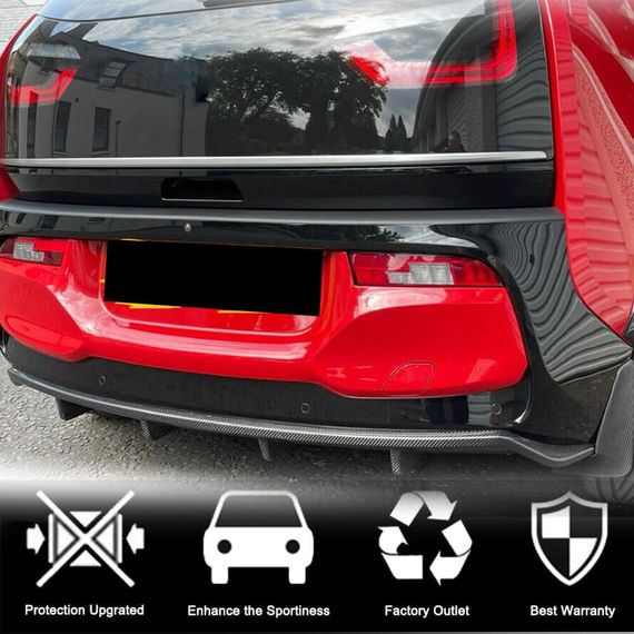 Дифузор заднього бампера (Карбон) для BMW I3 2013-2022 рр | Зображення 2