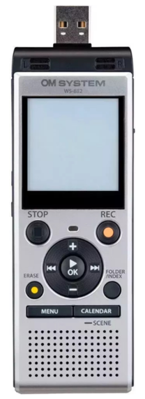 Диктофон Olympys OM SYSTEM WS-882 Silver 4 GB | Зображення 1