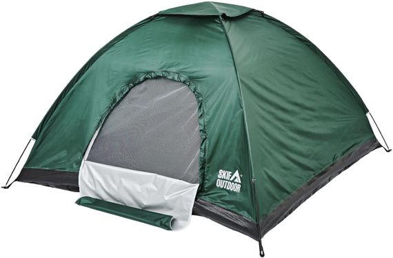 Палатка Skif Outdoor Adventure 200x200 см Зелёная Палатка туристическая Палатка для отдыха Трехместная палатка | Зображення 7
