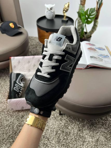 Мужские кроссовки N-e-w 574 Black Grey, Вьетнам 45 29 см | Зображення 6