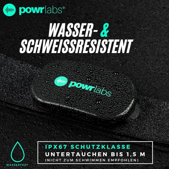 Нагрудний пульсометр монітор датчик серцевого ритму Powr Labs з Bluetooth і ANT, для спортсменів для тренувань | Зображення 4