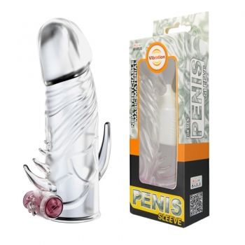 Насадка на член - Penis Sleeve With Vibration, 13 см