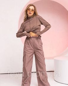 Брюки цвет бежевый FI_006911