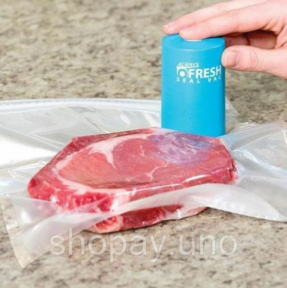 Вакуумний пакувальник для їжі Vacuum Sealer Always Fresh Побутовий міні вакууматор | Зображення 2