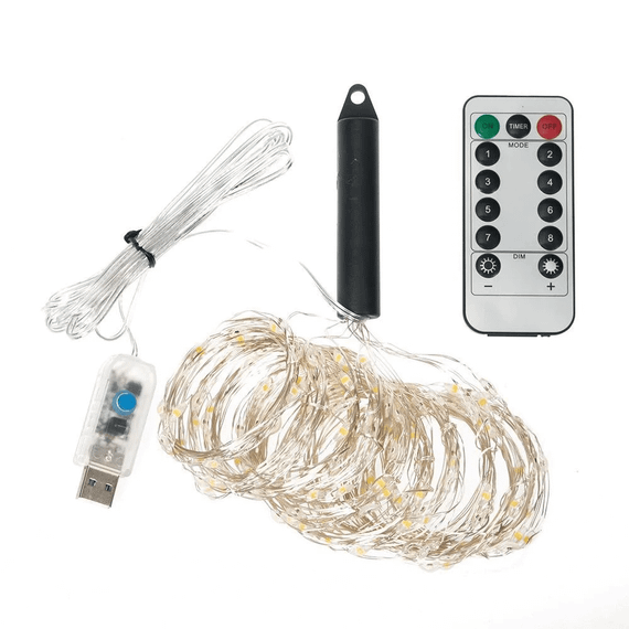 Новорічна світлодіодна гірлянда "Конський хвіст" 400 LED, 20 ниток, 2.5 м, USB, теплий білий знижка | Зображення 2