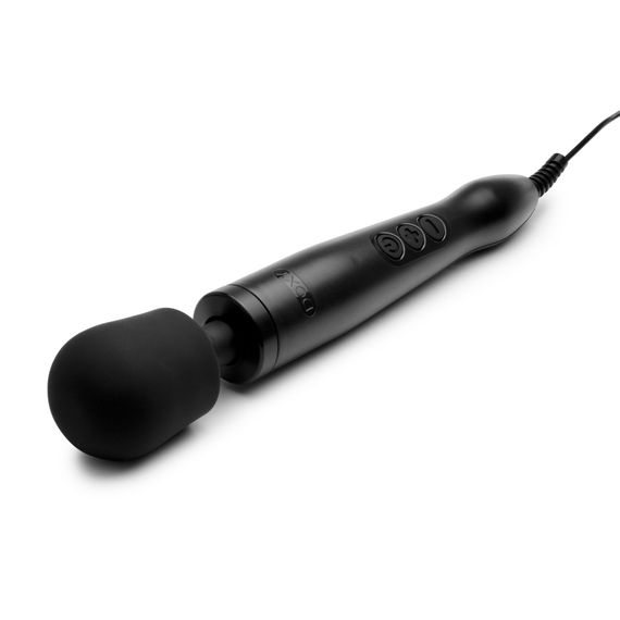 Вібромасажер DOXY Original Black, дуже потужний, живлення 220В, пульсівні вібрації | Зображення 3