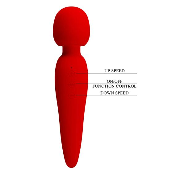 Вібромасажер Pretty Love - Meredith USB Red, BI-014668-2 Sex Aura | Зображення 9