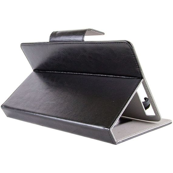 Універсальний шкіряний чохол-книжка для планшета 9-10" Чорний | Зображення 6