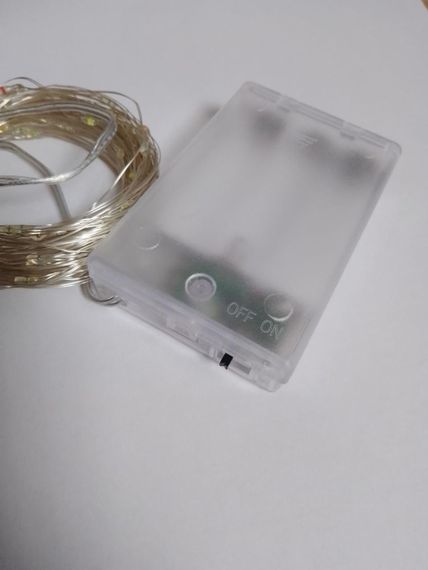 Гірлянда на батарейках (3шт АА) "світлодіодні краплі" 3м, 30LED, мульти колір | Зображення 3