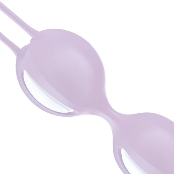 Вагінальні кульки Fun Factory SMARTBALLS DUO, бузково-білі, 2 шт, діаметр 3,2 та 3,6 см sexstyle | Зображення 4