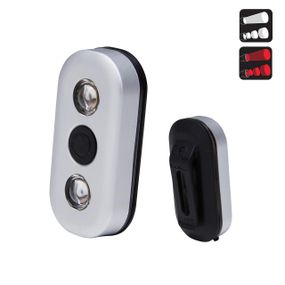 Ліхтар 900 LED передній/задній на велосипед з USB