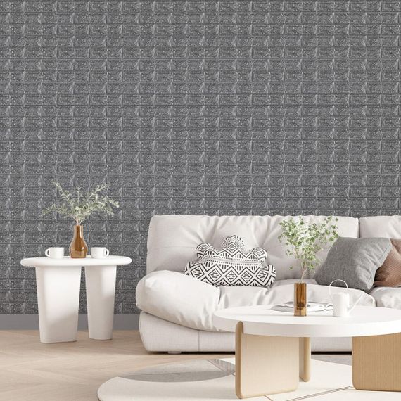 Панель стінова 3D 700х770х2мм Срібло SW-00001908 | Зображення 4