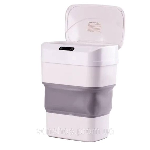 Відро для сміття складане із сенсорною кришкою від 8 л до 17.5 л сірий HPLN1 | Зображення 3