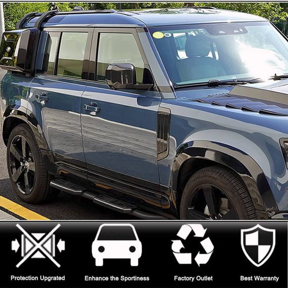Накладки на дзеркала (Карбон) для Land Rover Defender 2019- рр | Зображення 1