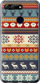 Чехол на Huawei Honor View 20 Рождественский орнамент "3303u-1645-17620"