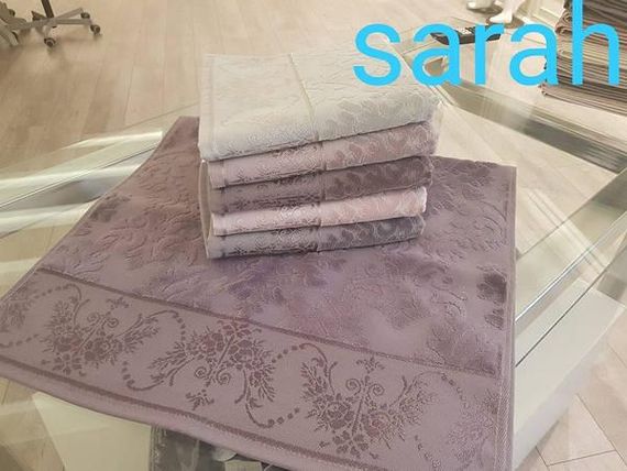 Полотенца Pupilla Sarah 70х140см Велюр набор 6шт