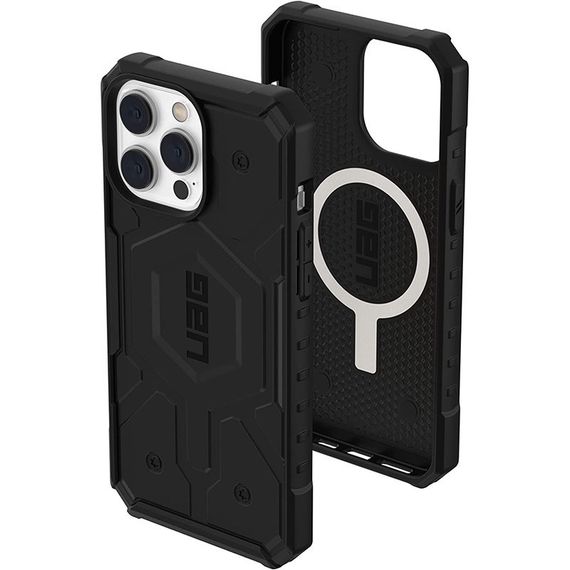 Ударостійкий чохол UAG Pathfinder with MagSafe для Apple iPhone 15 Pro Max (6.7") TPU+PC, Чорний | Зображення 2