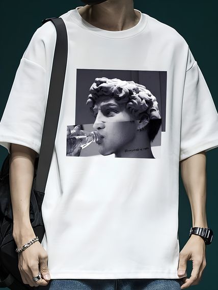 Футболка з ДТФ принтом (оверсайз)