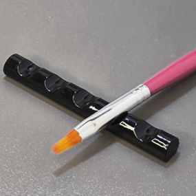 Черная подставка для кистей (узкая)