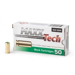 Холостые патроны MAXXTech 9 mm P.A.K. Brass 50 шт