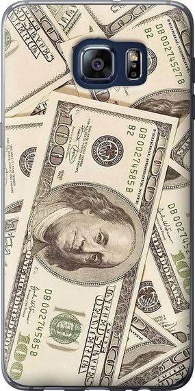 Чехол на Samsung Galaxy S6 Edge Plus G928 Доллары "3016u-189-17620"