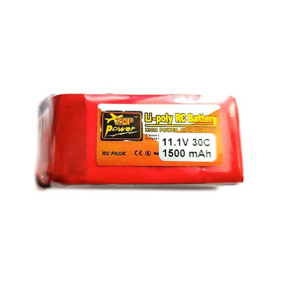 Акумулятор ZOP Power 11.1v 1500 mAh Li-Po 3s 30C конектор XT60 | Зображення 2
