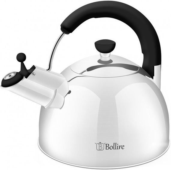 Чайник зі свистком Bollire BR-3007 2.5 л сріблястий