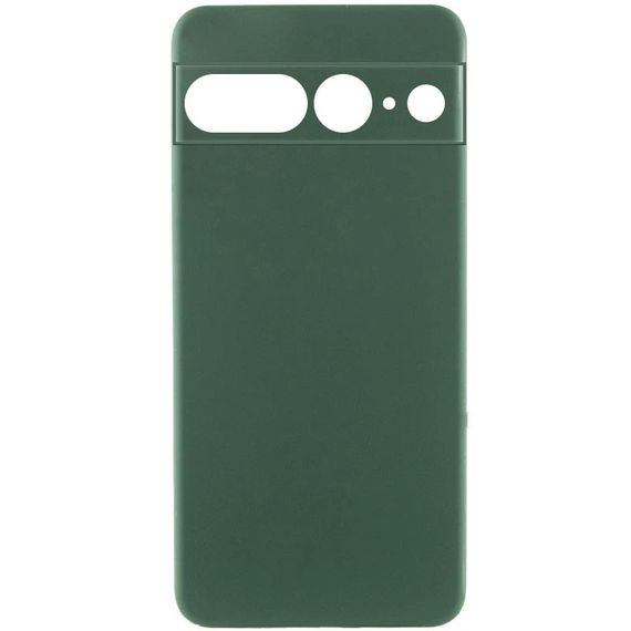 Чохол TPU GETMAN Liquid Silk Full Camera для Google Pixel 7 Pro Зелений / Dark green