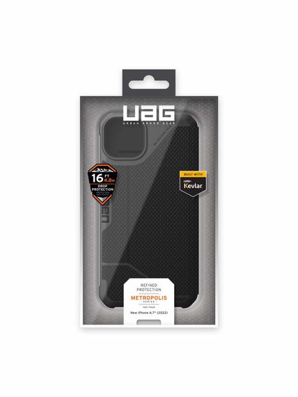 Чохол UAG для Apple iPhone 14 Plus Metropolis, Kevlar Black (114045113940) | Зображення 9
