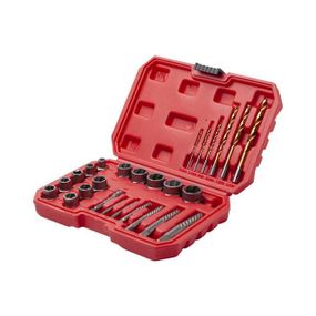 Набір екстракторів і свердел для пошкоджених болтів і гайок, 26 шт. INTERTOOL SD-80091