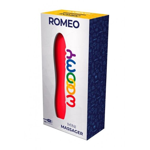Мини-вибратор Wooomy Romeo, очень мощный, 10 режимов работы | Зображення 2