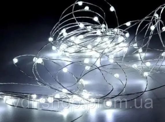 Гирлянда роса нить светодиодная 3 м на батарейках для дома | Зображення 3