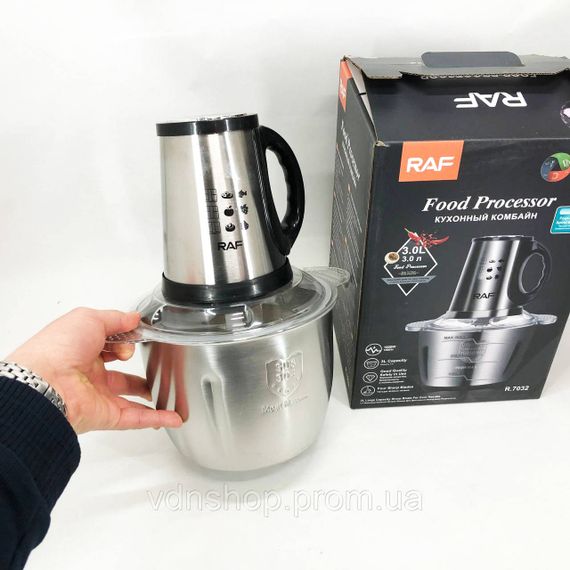 Побутовий потужний подрібнювач продуктів RAF, Побутовий електричний блендер блискавка BI-11 | Зображення 1