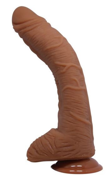 Фалоімітатор на присосці Baile Beautiful ALEX 10.6'' Brown, BW-008037NR-1 Sex Aura | Зображення 3
