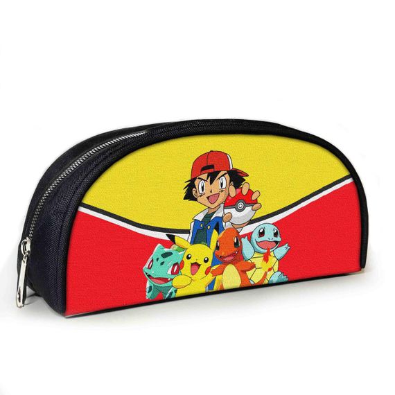 Пенал школьный с принтом Покемон Пикачу 23х10х8 см с принтом для мальчика (3833)