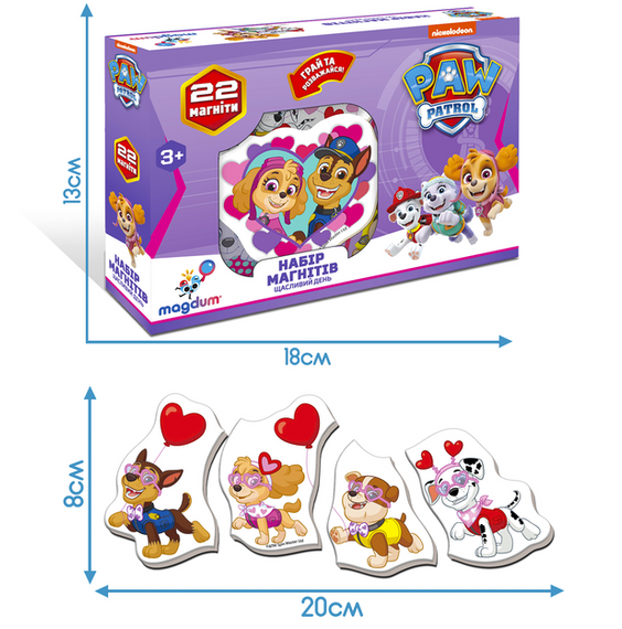 Магніти "Щасливий день" Щенячий патруль Magdum ML4034-04, 22 магніти | Зображення 2