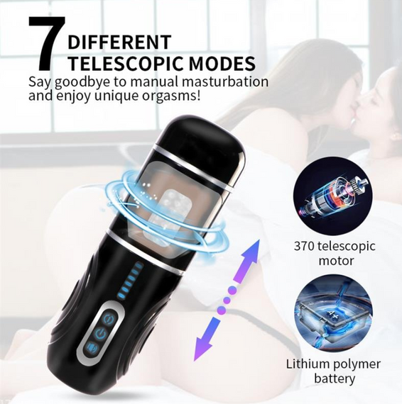 Автоматический 3D мастурбатор Gia Thrusting Cup-Hand Free Sex Aura | Зображення 1