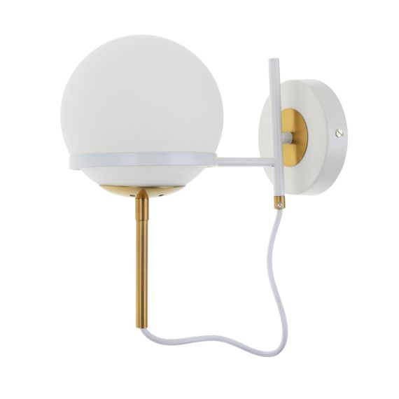 Бра настенное накладное шар минимализм BR-01 469W/1 E14 AC+WT