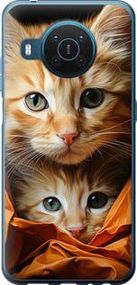 Чохол на Nokia X20 Котики 2 із силікону FCh_008284