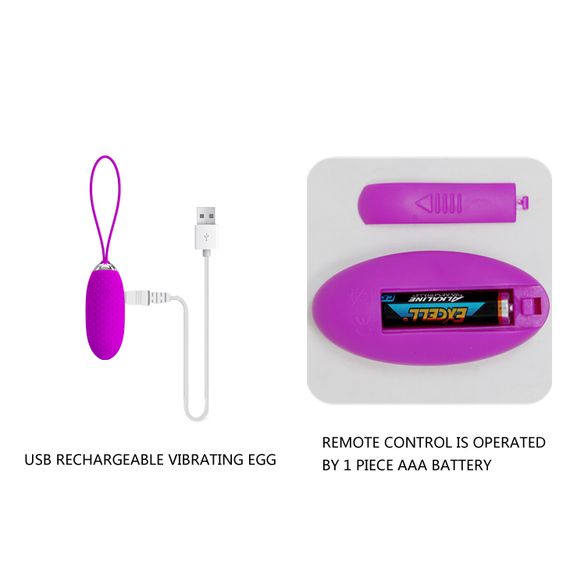 Віброяйце - Pretty Love Joannna Vibrating Egg Purple | Зображення 6