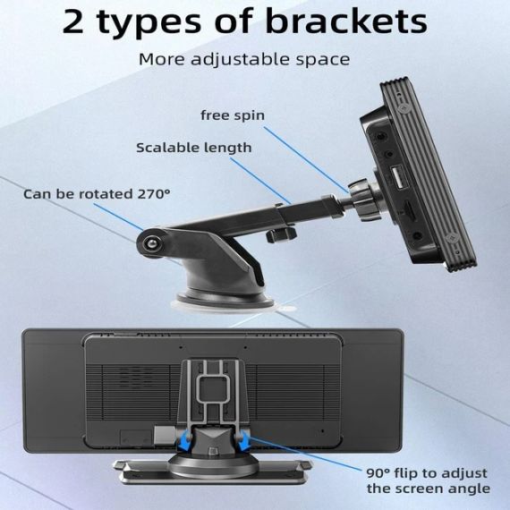 Екран S9 Pro 10,2″ з підтримкою Apple CarPlay та Android Auto — портативне рішення для вашого авто! | Зображення 7