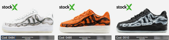 Кросівки чоловічі N-ike Air Force 1 Skeleton White | Зображення 7